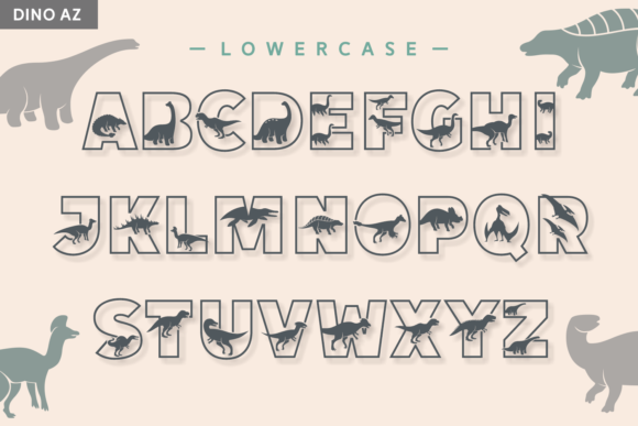 Dino Az Font - Preview 4