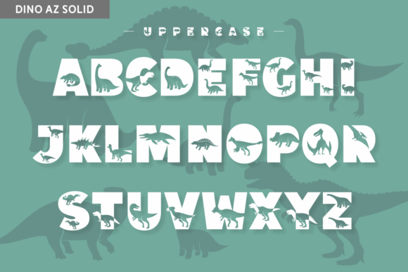 Dino Az Font - Preview 6