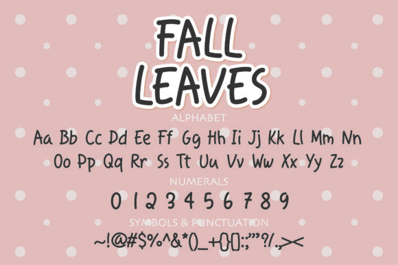 Fall Leaves Font - Preview 1