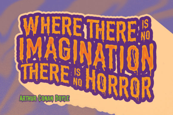 Hollow House Font PNG with transparent background - Preview 6