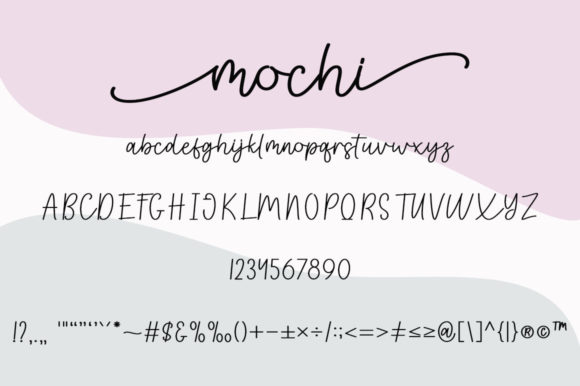 Mochi Font PNG with transparent background - Preview 5