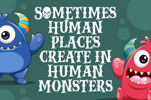 Monster Grave Font PNG with transparent background - Preview 2