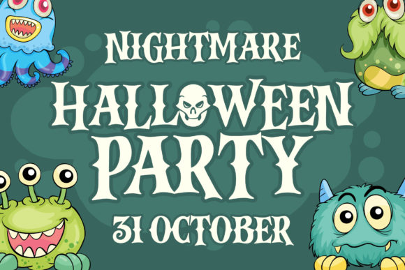 Monster Grave Font PNG with transparent background - Preview 3