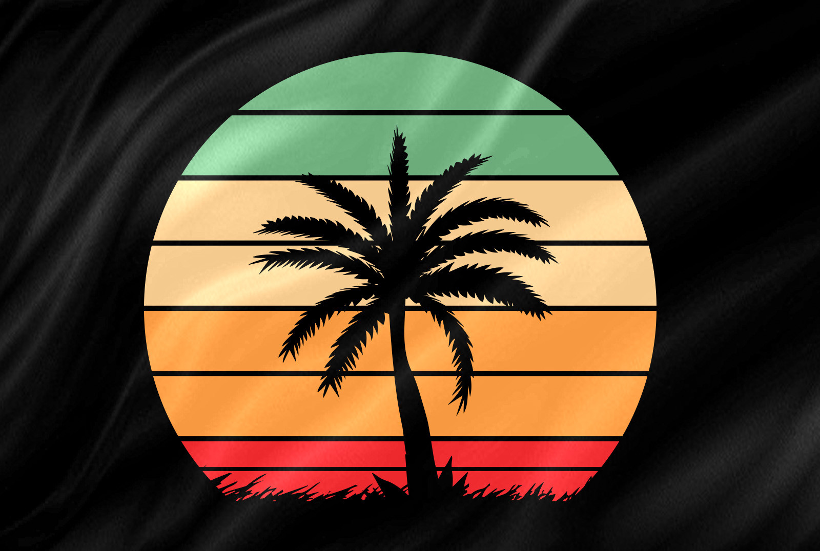 Retro Sunset Vintage Palm Tree Graphic by Arman Design · Creative Fabrica