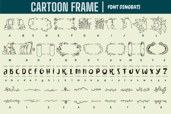 Cartoon Frame Font - Preview 1