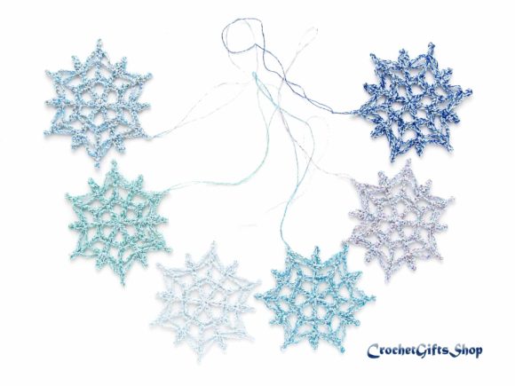 Crochet Pattern Christmas Snowflake