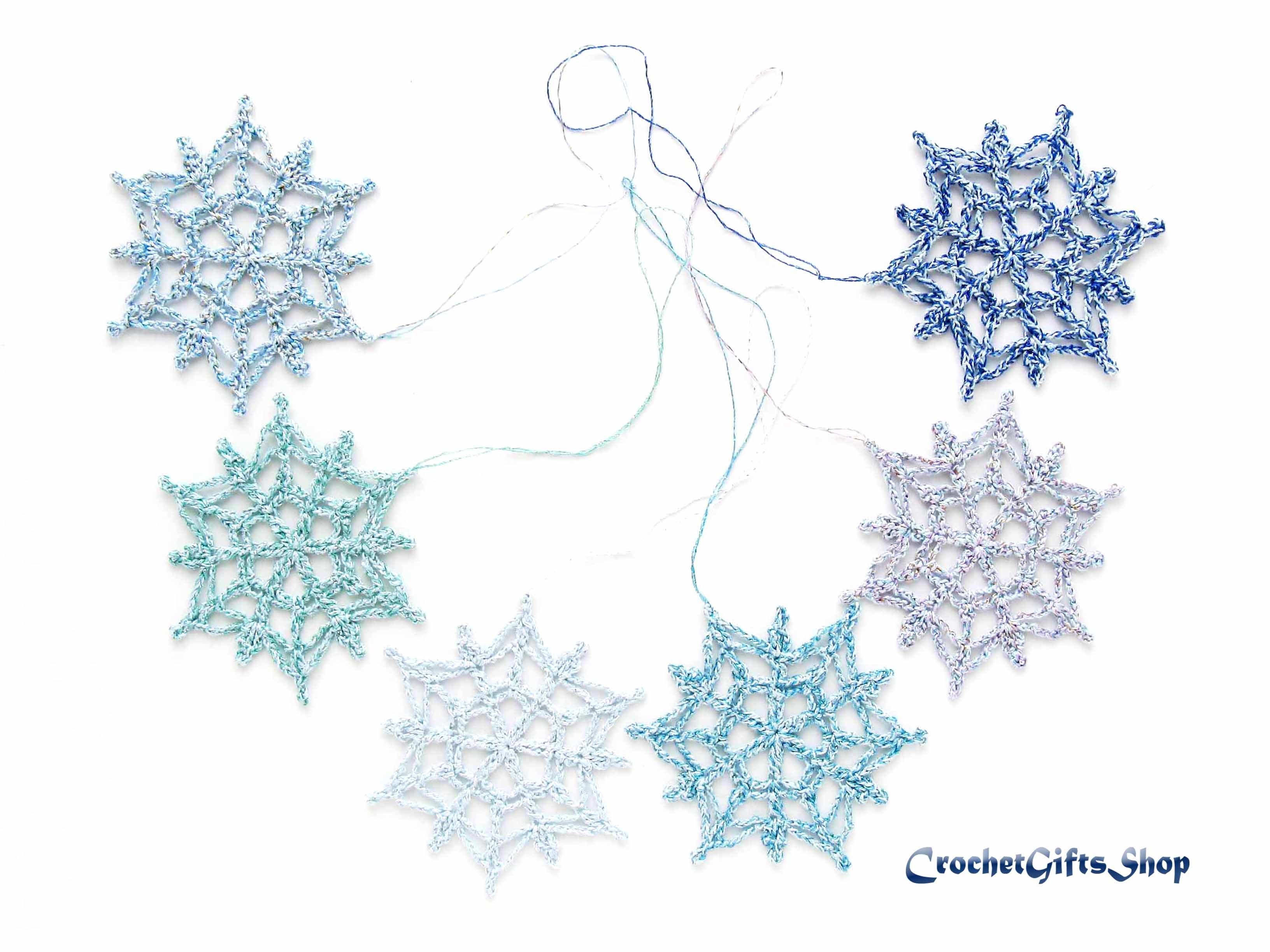 Crochet Pattern Christmas Snowflake