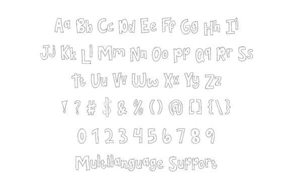 Doodle Sketch Font - Preview 3