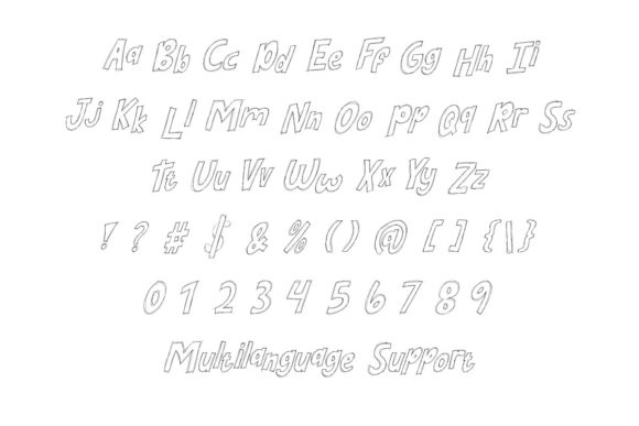 Doodle Sketch Font - Preview 6