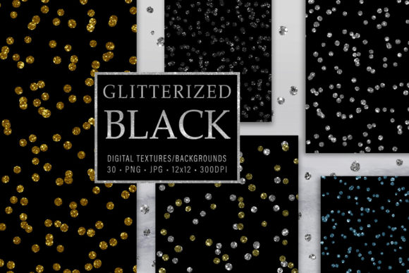 Glitterized Black