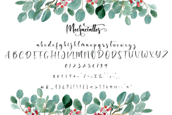 Mochaciattos Font PNG with transparent background - Preview 5