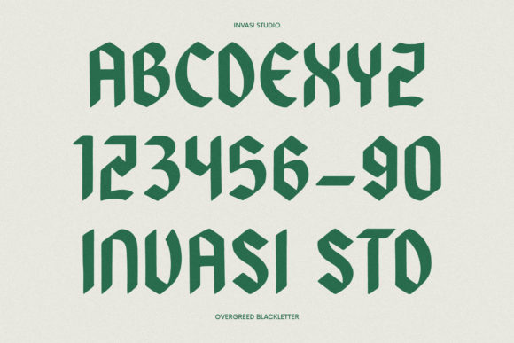 Overgreed Font PNG with transparent background - Preview 2