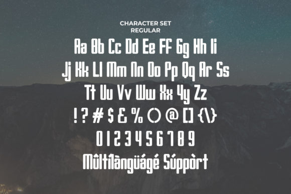 Panoramatic Font PNG with transparent background - Preview 3