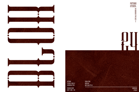 Patinas Font PNG with transparent background - Preview 3
