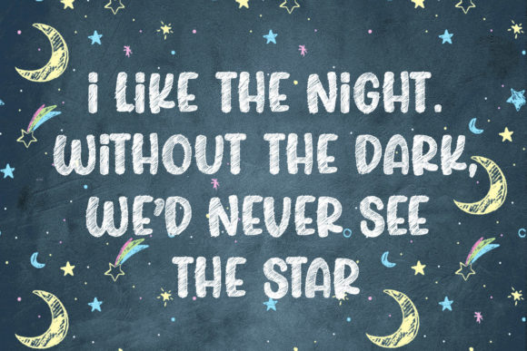 Sketching Universe Font PNG with transparent background - Preview 4
