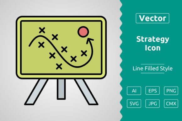 Vector Strategy Filled Outline Icon Graphic by Muhammad Atiq · Creative ...