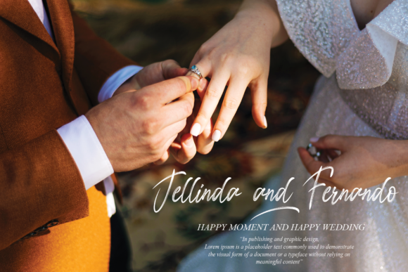 Handmade Full of Love Font PNG with transparent background - Preview 1