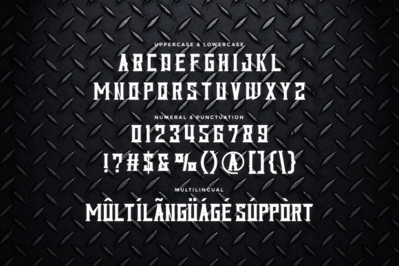 Iron Master Font PNG with transparent background - Preview 3