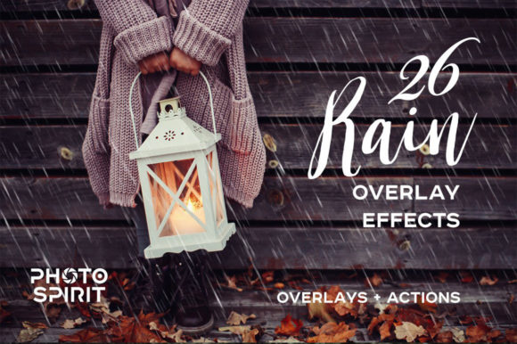 Rain Overlay Effects Graphic Layer Styles By Graphic Spirit
