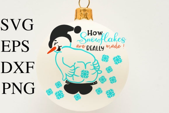 Snowflake Maker SVG Farting Snowman Graphic by TanuschArts · Creative ...