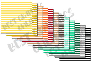 100 Horizontal Stripes Digital Paper Set Graphic by bestgraphicsonline ...