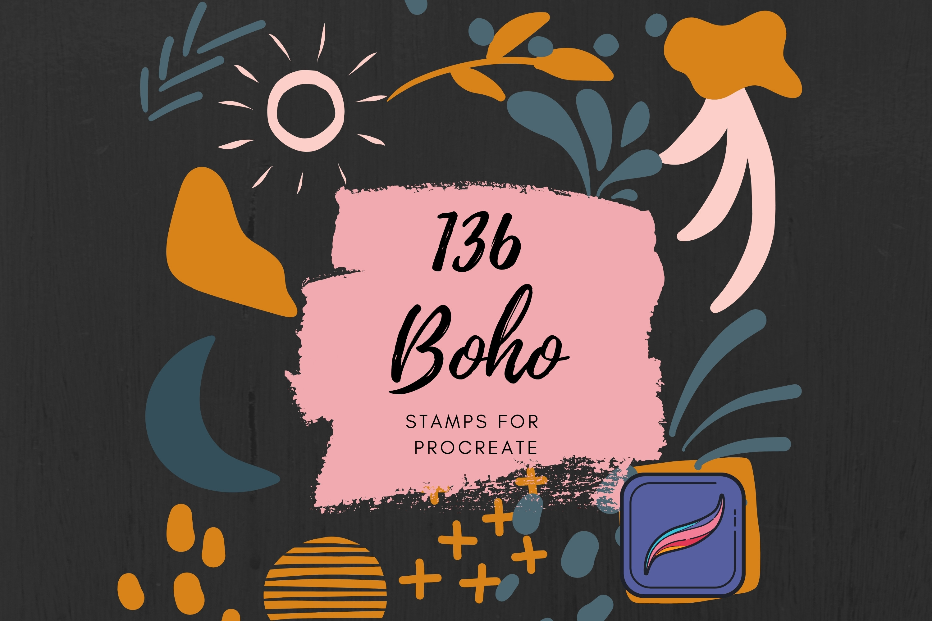 136 Boho Stamps for Procreate Graphic by Millie Her Majesty · Creative ...
