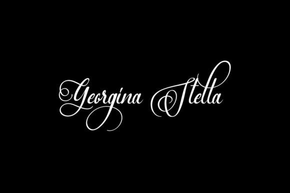 Georgina Stella Font PNG with transparent background - Preview 1