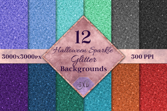 Halloween Sparkle Glitter Backgrounds