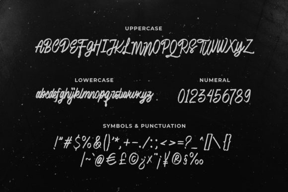 Lubang Hitam Font font preview - 1