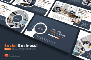 Social Business - PowerPoint Template Graphic by alonkelakon · Creative ...