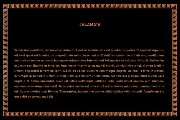 Calamata Font - Preview 2