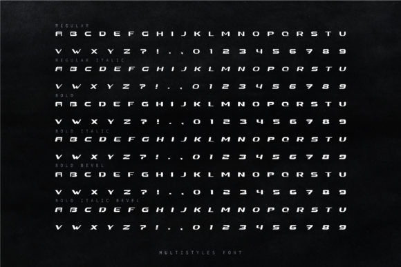 Car Font - Preview 3