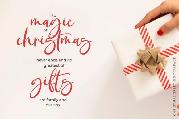 Christmas Greeting Font - Preview 5
