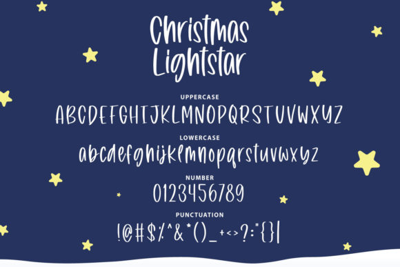 Christmas Lightstar Font - Preview 2