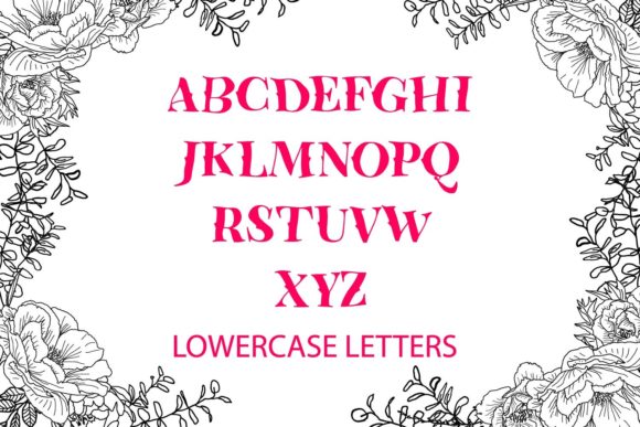 Cutest Curly Font Monogram Font - Preview 3