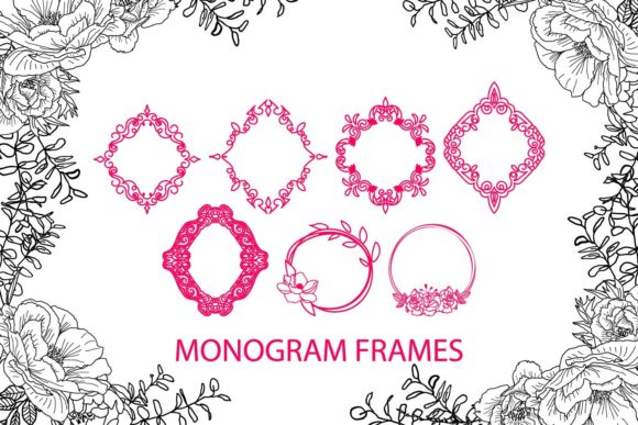 Cutest Curly Font Monogram Font - Preview 4