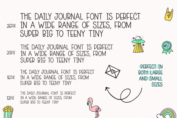 Daily Journal Font - Preview 2