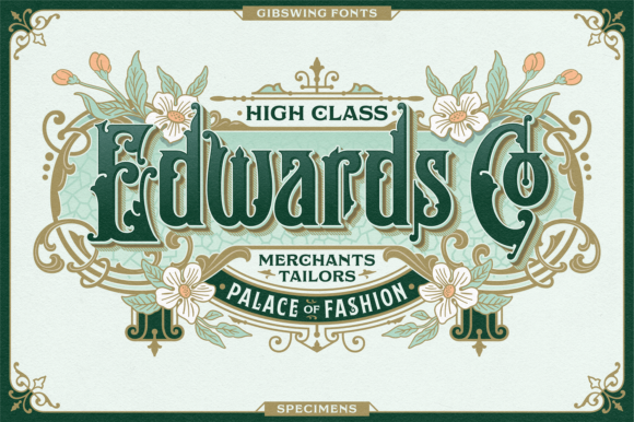 Gibswing Font PNG with transparent background - Preview 2