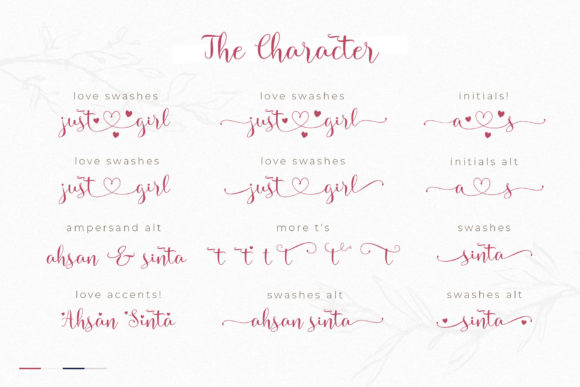 Just Girl Font PNG with transparent background - Preview 5