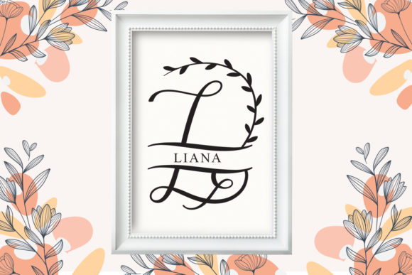 Melisa Monogram Font Font PNG with transparent background - Preview 3