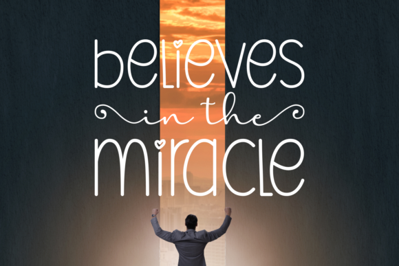 Miracle Nighty Font PNG with transparent background - Preview 3