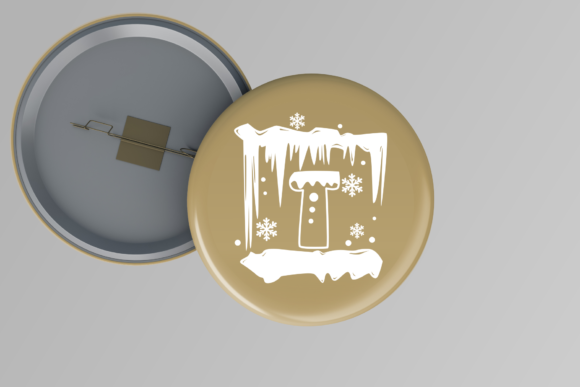 Monogram Snow Melting Font PNG with transparent background - Preview 1