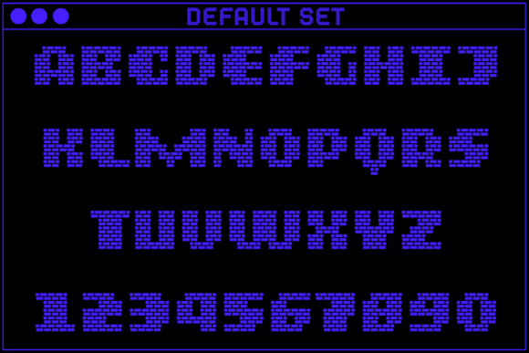 MultiType Brick Display Bold Font PNG with transparent background - Preview 1
