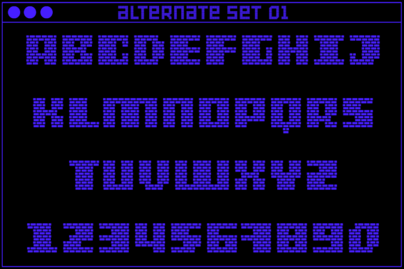 MultiType Brick Display Bold Font PNG with transparent background - Preview 2