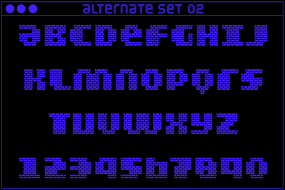 MultiType Brick Display Bold Font PNG with transparent background - Preview 3