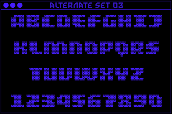MultiType Brick Display Bold Font PNG with transparent background - Preview 4
