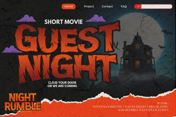 Night Rumble Font PNG with transparent background - Preview 3