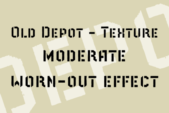 Old Depot Font PNG with transparent background - Preview 2