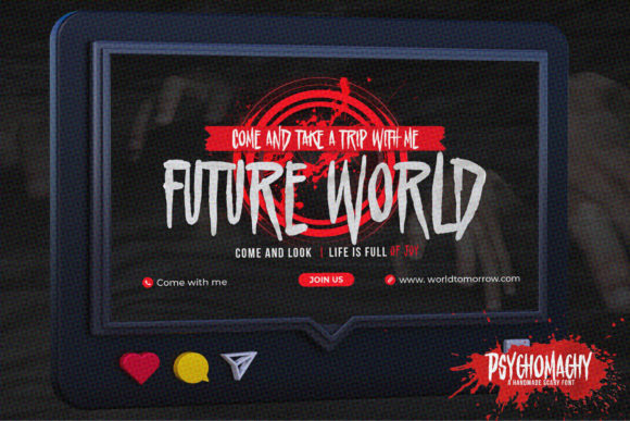 Psychomachy Font PNG with transparent background - Preview 3