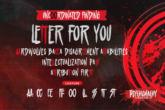 Psychomachy Font PNG with transparent background - Preview 4